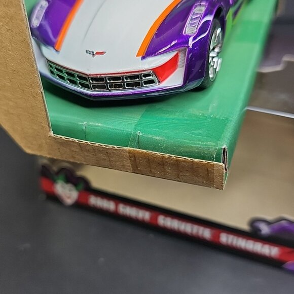 Jada 1/32 Joker 2009 Chevy Corvette Stingray Batman DC Comics Diecast CN - Picture 6 of 14